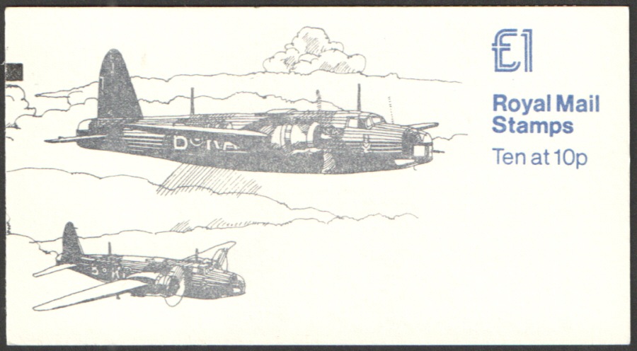 (image for) FH4B / DB7(13)A + BMB & TSV Perf E1 £1 Military Aircraft No.4 Right Margin Folded Booklet. Tone spot on cover. - Click Image to Close